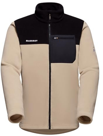 Mammut Herren Midlayerjacke Fleecejacke Innominata ML Jacket, Farbe:Beige, Artikel:-7521 savannah/black, Größe:2XL