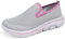 Meik Mangni Zapatillas Slip-On Mujer Zapatos de Deportivos Zapatos sin Cordones Hombre Moda Causal Sneakers,Gris Claro,Tamaño:38 EU