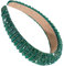 scicent Haarreif Dirndl Strass Stirnband Breite Gepolsterte Haarband Sparkle Silber Diamant Haarschmuck Kristallperle Verzierte Stirnbänder für Frauen Mädchen - 16720
