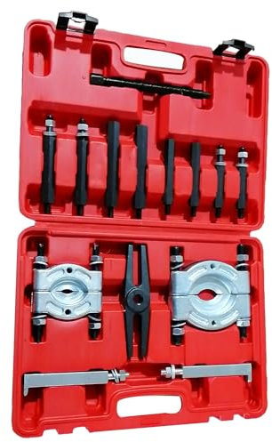 BOOMSTART Kit di estrattori e separatori per cuscinetti, 14 pezzi, per auto, resistente, capacità di 5 tonnellate (rosso)