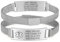 Notfallarmband SOS ID Armband Personalisierte - Verstellbare Edelstahl Medizinisches SOS Armband mit Gravur Diabetes Allergie Epilepsie Telefonnummer Notfall Armbänder für Erwachsene Frauen Mädchen