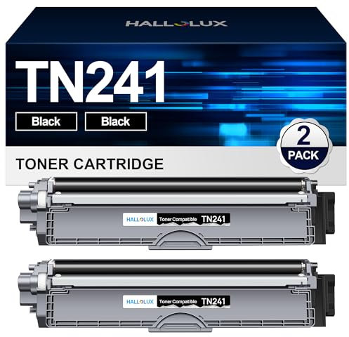 HALLOLUX TN241 TN245 TN-242 TN-246 Tonerkartuschen Kompatible für Brother TN242 TN246 TN-241 TN-245 Toner für Toner Brother DCP 9022CDW MFC-9332CDW MFC-9142CDN HL-3142CW HL-3152CDW (2 Schwarz)