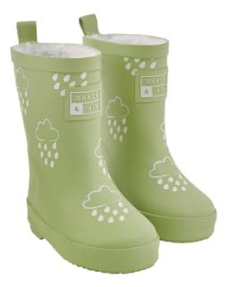 Grass & Air Glacial Green Colour-Changing Kids Wellies, Unisex Childrens Welly Boots for Babies, Toddlers and Children