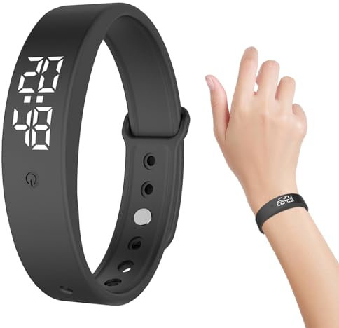 CEWROM Vibrationsalarm Erinnerung Uhr, Vibrationswecker Armband, Silent Vibrating Alarm Reminder Watch, Pillenerinnerungen, Trinkerinnerung Wecker, mit 6 Täglichen Alarmen, für Kinder und Erwachsene