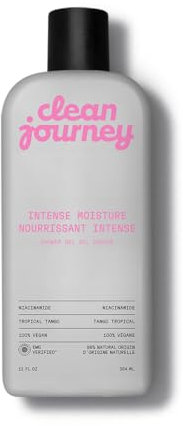 cleanjourney Body Wash, EWG Verified Shower Gel with Niacinamide and Glycerin, Clean Ingredients, Vegan, Intense Moisture, Tropical Tango, 354 mL