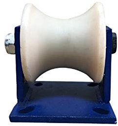 Plattenrollen, U-Typ, feste Riemenscheibe, Gleitrollenrad, robuste Möbelrollen, Gusseisen, für Torrahmen, für Schiebetüren, Industriemaschinen, Rolltore, Inv, -112 mm/4,4 Zoll-B