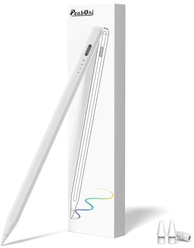 Penna stilo per iPad 2018-2024, modello rilasciato in 15 minuti, ricarica rapida, matita di seconda generazione, compatibile con iPad Pro 11/12,9/M4, iPad Air 3/4/5/M2, iPad Mini 7(A17 Pro)/6/5 Gen,