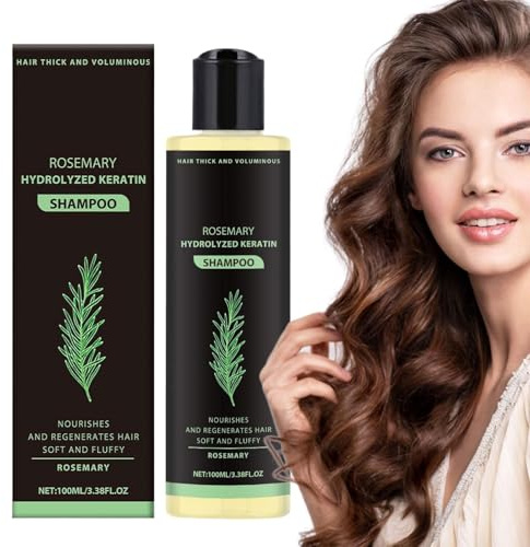Nourishing Scalp, Rosemary Cleanser Hair Shampoo, 100 ml, 3,5 x 3,5 x 14 cm, Revitalizing Daily Use, Formula Weak Strands, Oil Control Solution for Daily Hair Care