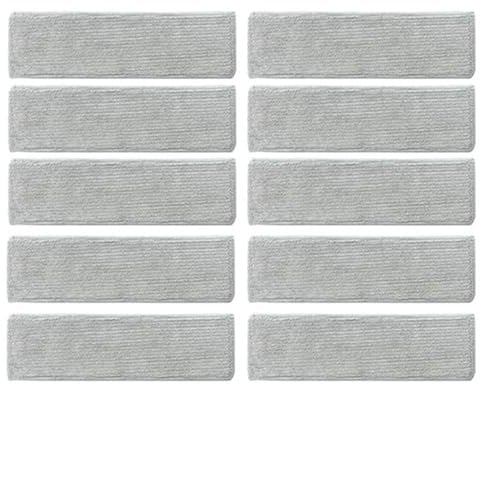 QASULER Paño de fregona de Repuesto, for xiaomi, for Dreame T10 T20 T30 V9 V10 V11 V12 Robot Aspirador Piezas de Accesorios de Mano Almohadilla de fregado para aspiradora robótica(10pcs)