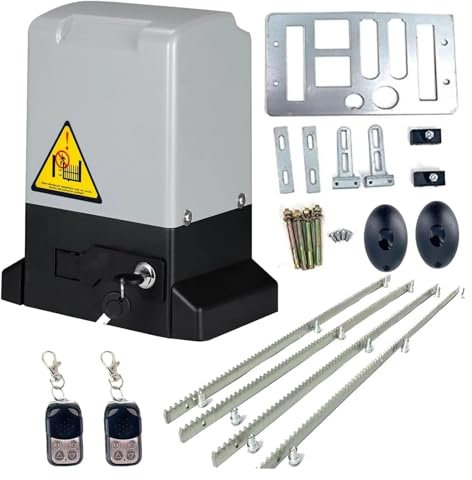 800/2000KG Electric Sliding Gate Opener AC Motor Gate Automatic Door Operators Heavy Duty Garage Door Opener Kit W/Accessories(350W)