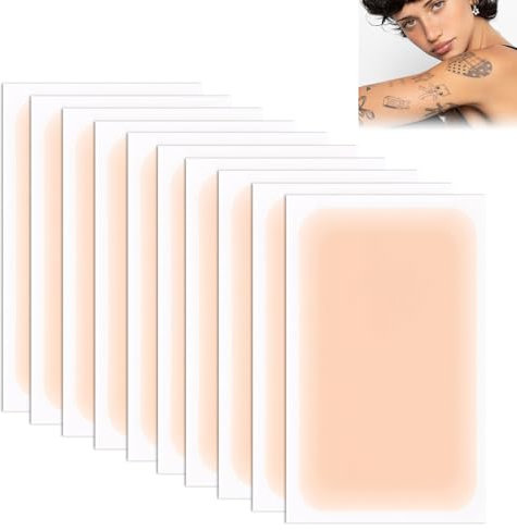Tattoo Abdecken Wasserfest 10 PCS Tattoo Cover up Pflaster Leicht Atmungsaktiv Wasserdicht und Schweißfest Geeignet für Tattoonarben und Muttermale Geeignet für Alle Hauttypen