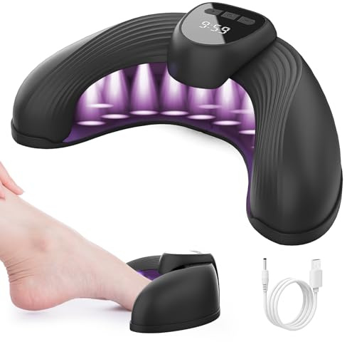 iKeener Mycose Ongles des Pieds Laser, 18 * 470nm & 4 * 930nm Rechargeable Appareil Mycose Ongle Pied pour Plusieurs Ongles des Pieds et des Mains, pour les Ongles Épaissis et Décolorés