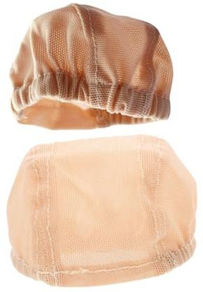 FOMIYES 2 Stück Puppen Wig Netzkappen Hut für Bjd Kostüm Wig Hut Zubehör für DIY Puppen Haaraccessoires Einsetzbar Einzigartige Handarbeit Vielseitige Anpassung