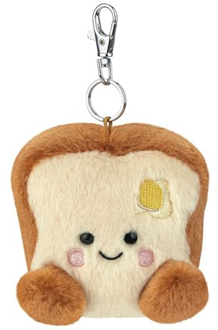 AURORA, 61651 Palm Pals Buttery Toast Clip-On, 10 cm, Plüschtier, braun