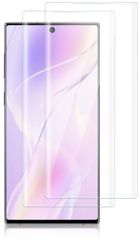 2 Stück für Panzerglas für Samsung Galaxy Note 10 Plus Schutzfolie, 100% Touchgenauigkeit, Selbstheilende Displayfolie für Note 10+ Schutzglas Folie, Anti-Fingerabdruck, Blasenfrei 9H Panzerfolie