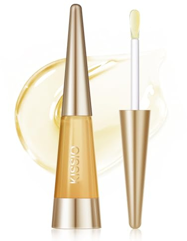 KISSIO Lip Plumper,9 ml,Lipgloss mit Ingwer und Peptiden,Lip Plumper Extreme Volumen,Feuchtigkeitspflege,sofortige Lippenvergrößerung