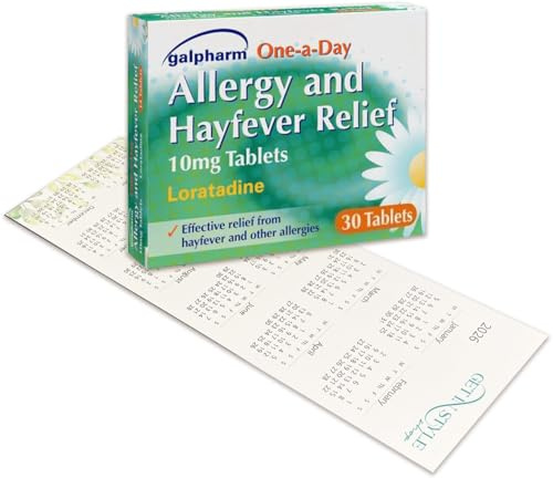 30x Galpharm Loratadine 10mg Hayfever and Allergy Relief One-a-Day Tablets and Pocket Size Calendar – Bundled by GetInStyle Shop