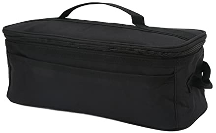 Grand sac de Camping, Double sac de rangement de vaisselle pour Camping en plein air pique-nique (Schwarz)