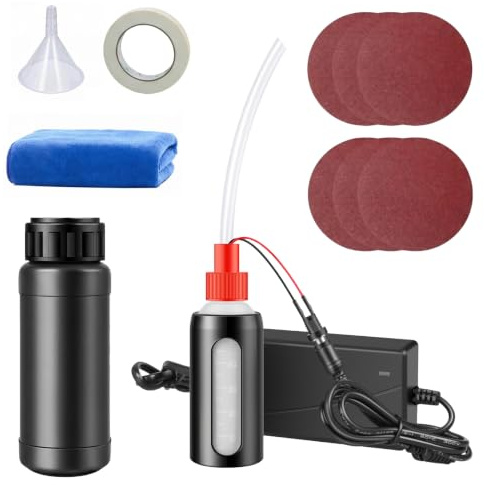 Auto Scheinwerfer Aufbereitung Set, Scheinwerfer Bedampfen & Politur Set, Scheinwerfer-Reparatur-Set, Auto Scheinwerfer Bedampfen Polierset Set, für BekäMpft Vergilbungen, Kratzer, UnschäRfen,100m l