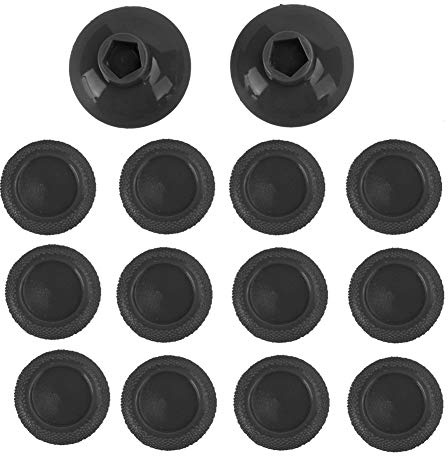 Qudinip Justerbar Höjd Rocker Cap Joystick-kåpa för/ONE, Hållbara Tumgrepp, Bekväm Spelupplevelse, 12 Delar Set, Högkvalitativt PC/TPU-material (Svart)