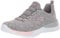 Skechers Damen Dynamight-Breakthrough Sneaker, Grau, Hellrosa, 41 EU