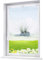 BAILEY JO 1er-Pack Ösenrollo mit U-Haken Floral Raffrollo Transparent Voile Vorhang (BxH 100x140cm, Gras)