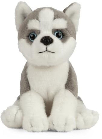 Living Nature Soft Toy - Stofftier Husky Welpe (16cm)