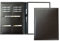 DELMON VARONE - Personalisierbare Schreibmappe DIN A4 aus Cambridge Top Grain Leder braun, Organizer Konferenzmappe mit Notizblock, Stiftschlaufe & Einsteckfächer, Elegante Business Orgamappe