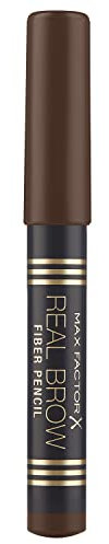 Max Factor Real Brow Fiber Pencil Deep Brown 4 – Augenbrauenstift mit 3D-Effekt – Für natürlich definierte Augenbrauen – Farbe Braun – 1 x 1 g