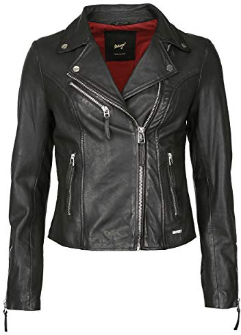 Maze Damen Lederjacke Amur Black/black XS