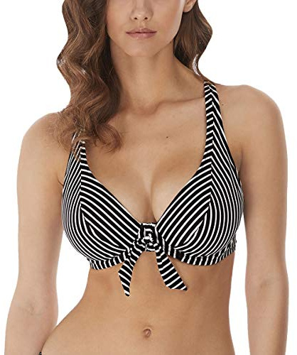 Freya Beach Hut High Apex Bikini Top Black Black 28F