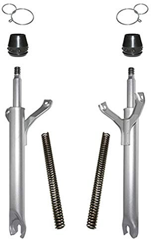 FOURREAU DE FOURCHE CYCLO ADAPTABLE MBK 51 SWING GRIS (COMPLET) (PAIRE) -SELECTION P2R-