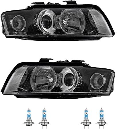 EISENFELS Bundle Set 70798365 Scheinwerfer rechts & links + Leuchtmittel H7 NIGHT BREAKER kompatibel mit A4 8E2 B6