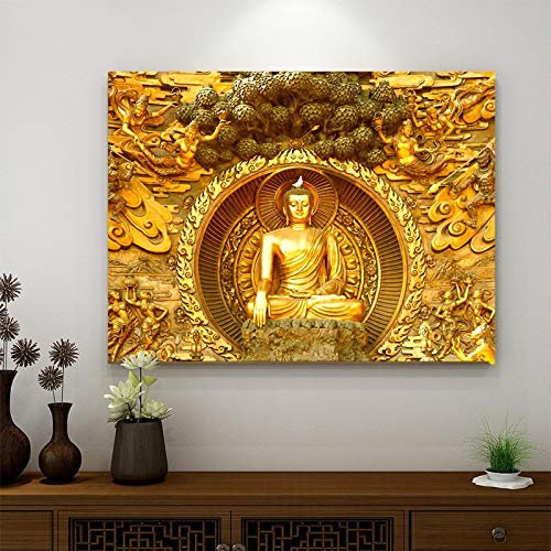 AQgyuh Puzzle 1000 Teile Buddhistische Religion Dekoration Buddha Puzzle 1000 Teile Landschaft von Spielzeugrätseln Lustiges50x75cm(20x30inch)