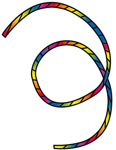 HQ Design - Tube Tail, robuster Schlauchschwanz und Leinenschmuck, perfekte Ergänzung für Drachen Einleiner Lenkdrachen, unterschiedliche Längen und Farben