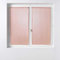 Douceur d'Intérieur, Paire de Voilage Droite Passe Tringle 2 x 60 x 90 cm Voile Sablé, Sandra Rose