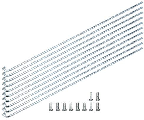 Fahrradspeichen, 10 Stück 13G 2,2 mm Eisen Mangan Fahrradspeichen Spaqce Sparender Ersatz Dreiradspeichen für die Befestigung zu Hause Edelstahl Speichen Fahrrad Dreirad Zubehör(220mm)