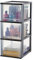 Iris Ohyama, Kunststoff Schubladenbox mit 3 tiefen Schubladen, Schwarz, Easy-Pull-System, A4, A5 & A6 Format, Schreibtisch Organizer für Büro, Schule, Schreibwaren, BPA-frei, Schubladenschrank,