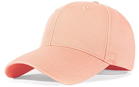 Bakicey Baseball Cap Unisex Outdoor Sonnenhut Damen Baseball Cap Baumwolle Baseball Mützen Erwachsenen Casual Hip Hop Baseboard Baseballkappe Verstellbar Herren Baseball Cap Kappe (Lotus Rosa)