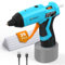 GoGonova Cordless Glue Gun, 15s Fast Preheating Cordless Hot Glue Gun with 25 Pcs Premium Mini Glue Gun Sticks, USB-C Battery Rechargeable hot glue gun, Smart Power-Off