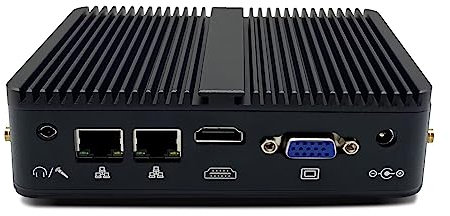 SJRC Mini PC Windows 11 Pro, Fanless Mini Computer Micro PC, Celeron J4125 Quad Core DDR4 8GB RAM 256GB SSD Small Desktop Computers, Dual Nic Mini-PC Industry PC, 4K, BT4.0, WiFi,HD VGA, 4USB