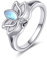 YFN Urnen Ring für Asche 925 Sterling Silber Ringe für Asche Einäscherung Schmuck Geschenke für Damen Herren (Lotus)