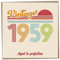 Geburtstagskarte zum 64. Geburtstag – Vintage 1959 Aged to Perfection, lustige Grußkarte für Männer und Frauen, Geburtstagskarten für Frauen, Geburtstagskarten für Männer, Schwester Geburtstagskarte,