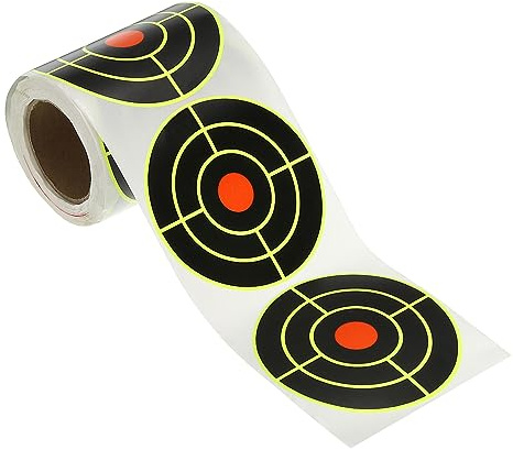PATIKIL 100 Stück Bogenschießen Zielscheiben Zielpapier Aufkleber Grün | Bogen Zielscheibe Kleber, Zielscheiben Bogensport Zubehör, Fluoreszierende, Für Aufnahme Schießübungen, 3 Kreis, 3