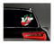 WildeBabsKLBT D26 NRW Bundesland Schrift weiß Fahne Flagge Wappen Staat Land Karte Form 11cm Hochwertiger Premium Auto-Aufkleber Sticker Decal Autoaufkleber Q51