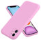 Compatible With iPhone 11 Case, Slim Liquid Silicone Shockproof [Anti-scratch] Armor Case, Protective Soft Rubber Gel Phone Cover For iPhone 11 - Pink