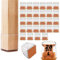 28 Piezas Protector Sillas Patas Protectores de Suelo para Patas de Silla Cuadradas, Silicona Tapas de Piernas de Silla con Almohadilla de Fieltro Engrosada Transparente(30-40mm)