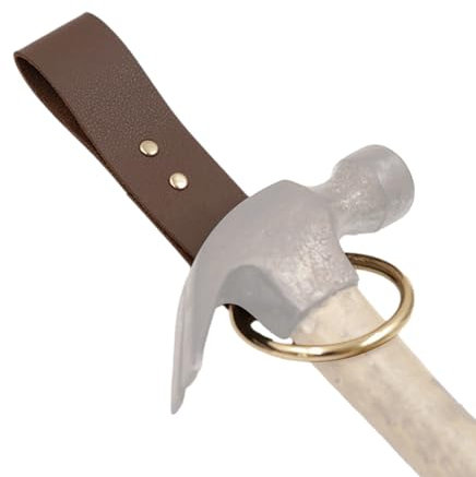 ARIOU Hammerhalter für Gürtel, Hammerhalter aus Leder - Hammer Holster Loop Axthalter | Hammerhaken-Werkzeugholster aus PU-Leder, Aufbewahrungs-Organizer, Gürtel-Werkzeughalter für Hämmer, Beil und