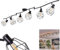 HOFSTEIN Deckenleuchte Yaak, 6-flammige Deckenlampe aus Metall in Schwarz, Leuchte im modernen Design mit verstellbaren Gitterschirmen und tollem Lichteffekt an der Decke, 6 x E14, ohne Leuchtmittel
