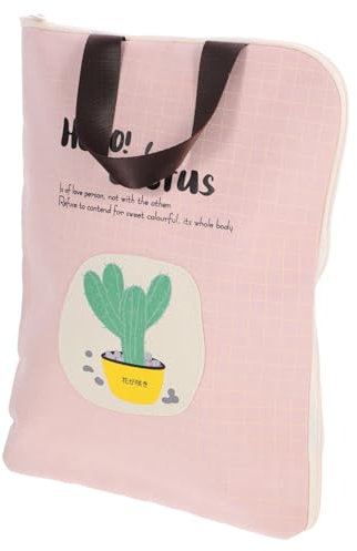 HOODANCOS Handheld Dokumenten Organizer Bag Dekorative Datei Tasche Mit Reißverschluss Für Schule Büro Und Vielseitige Aufbewahrung Für Unterlagen Und Bücher